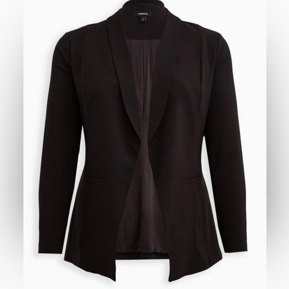 Black Shawl style blazer, new w/ tags, size 1x